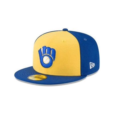 Sapca New Era Milwaukee Brewers MLB 1978 Cooperstown Wool 59FIFTY Fitted - Albastri